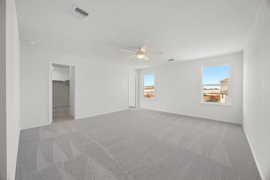 Spacious, unfurnished interior of a new home in Salerno - Heritage Collection, Round Rock (Image 25). Spacious, unfurnished interior of a new home in Salerno - Heritage Collection, Round Rock (Image 25).