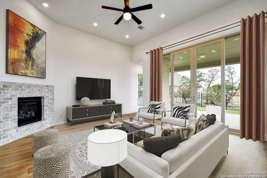 Furnished interior view inside a new home in La Cima: 70ft. lots, San Marcos (Image 8). Furnished interior view inside a new home in La Cima: 70ft. lots, San Marcos (Image 8).