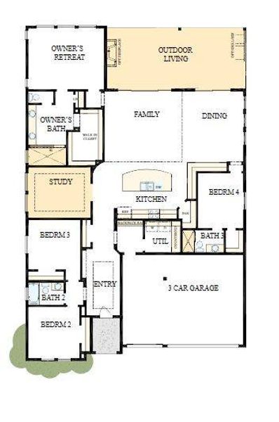 Floorplan – The success of a floorplan is the way you can move through it…You’ll be amazed at how well this home lives…We call it traffic patterns.