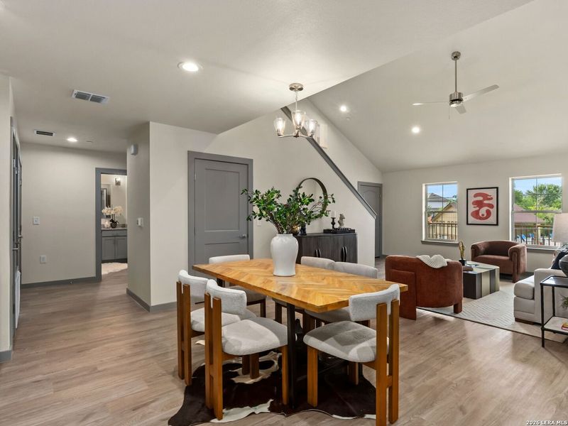 Furnished interior view inside a new home in , New Braunfels (Image 23).
