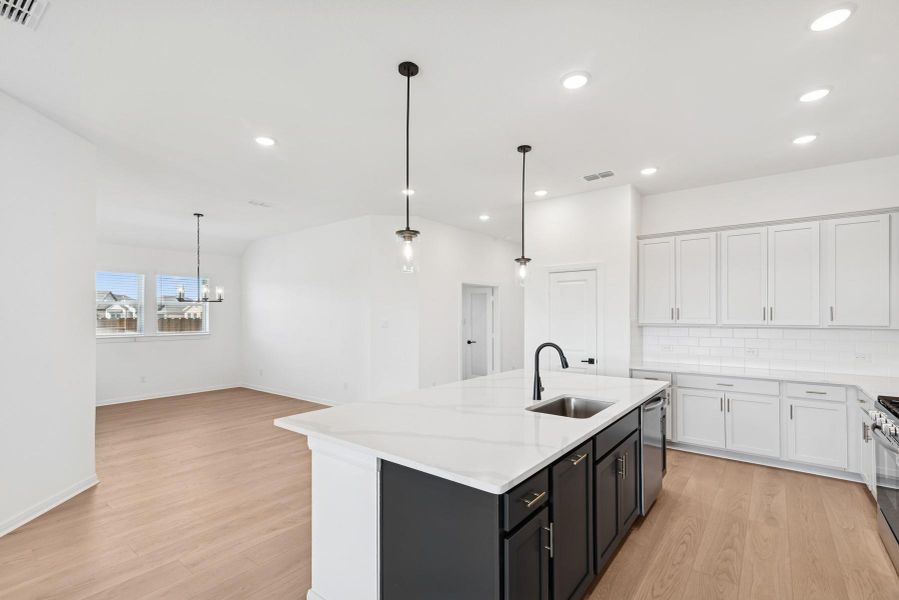 Furnished interior view inside a new home in Brookewater 45' Homesites, Rosenberg (Image 7).