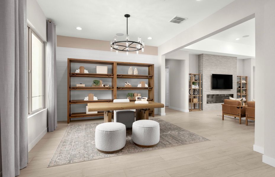 Representative furnished interior of a home built from the Voyage by Pulte Homes in Saguaro Reserve - Majesty, Marana (Image 6).