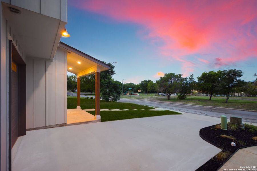 Exterior details and patio area of a home in , San Antonio (Image 26).