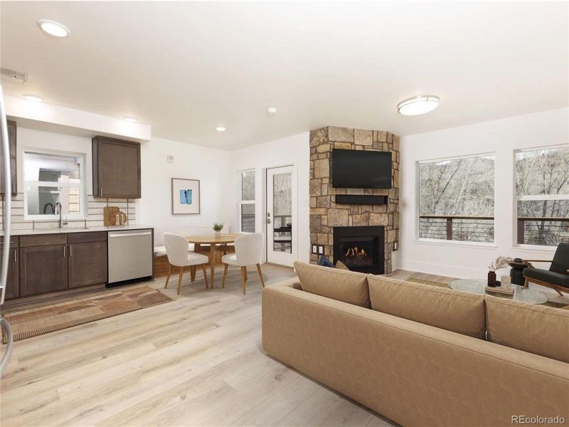 Furnished interior view inside a new home in , Silverthorne (Image 12).