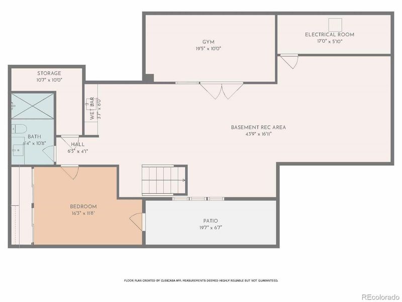 2D floor plan layout of this home in , Denver, CO (Image 27).
