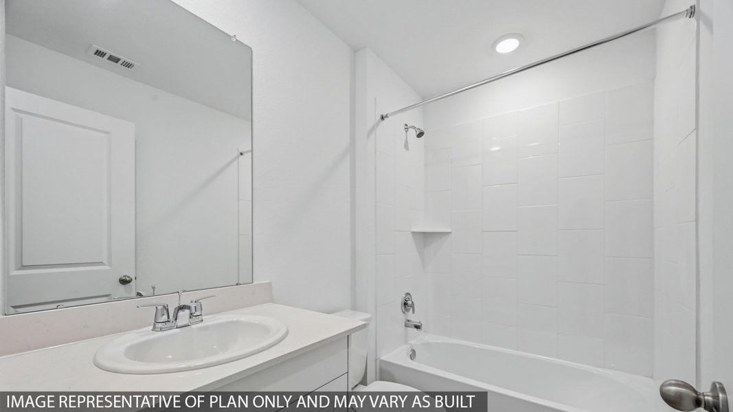 Furnished interior view inside a new home in Baron Village, Conroe (Image 3).
