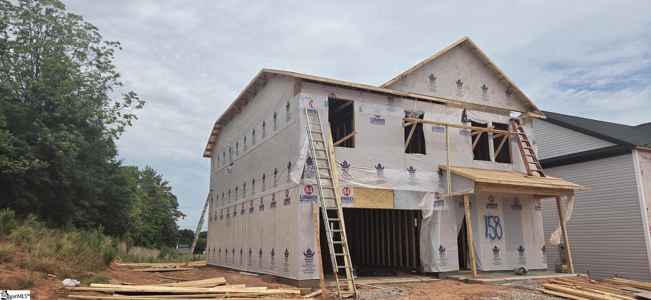 In-progress construction of a new home in Sedona, Greenville, SC (Image 5). In-progress construction of a new home in Sedona, Greenville, SC (Image 5).
