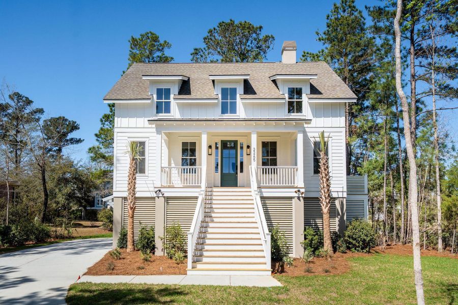 Front exterior of a new home in , Mount Pleasant, SC, highlighting curb appeal (Image 26).