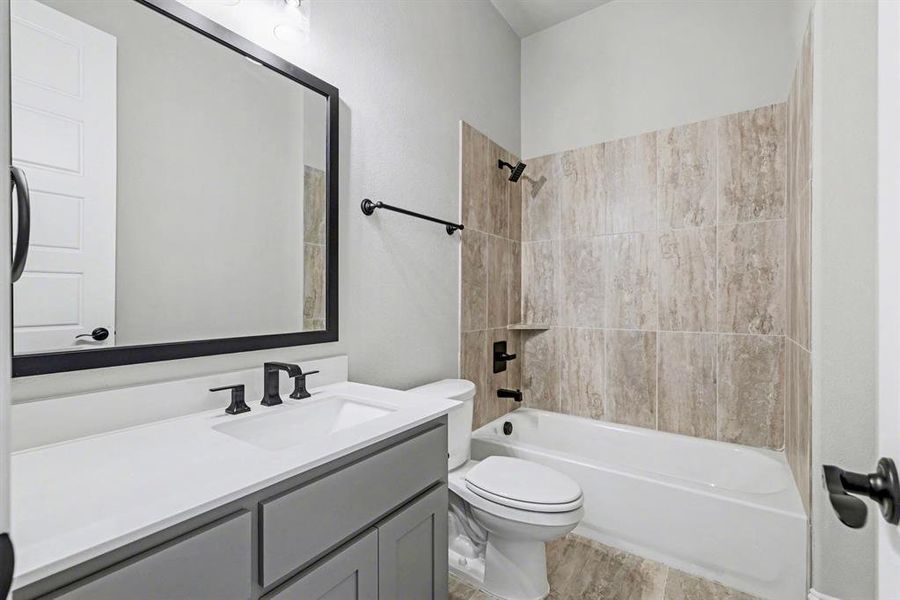 Furnished interior view inside a new home in , Prosper (Image 8).