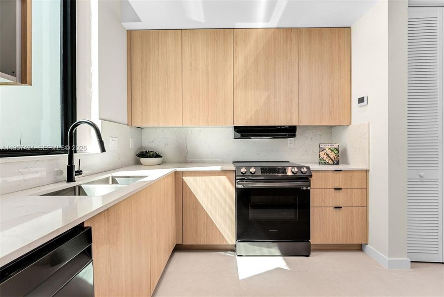 Furnished interior view inside a new home in , Miami (Image 30).