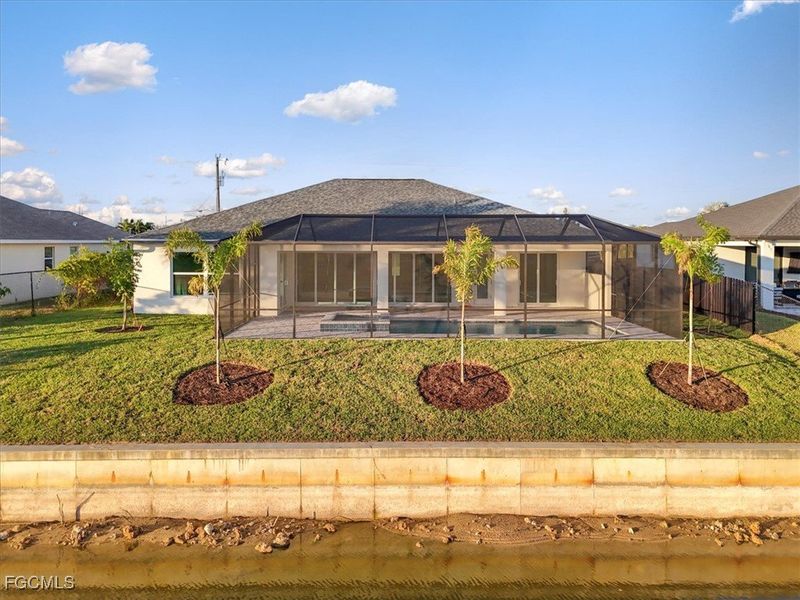 Exterior details and patio area of a home in Cape Coral, Cape Coral (Image 25). Exterior details and patio area of a home in Cape Coral, Cape Coral (Image 25).