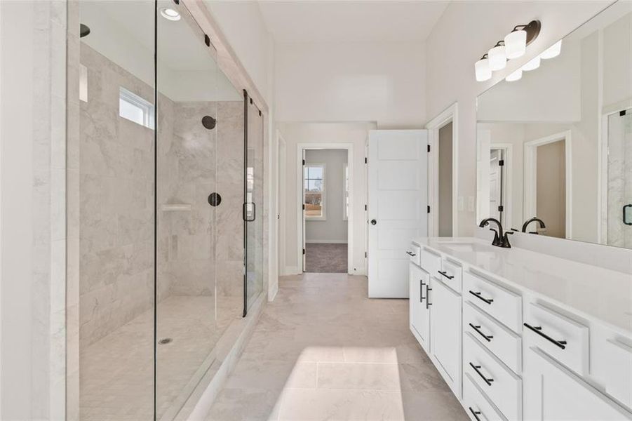 Furnished interior view inside a new home in Rosewood Lake Estates, Hoschton (Image 8).