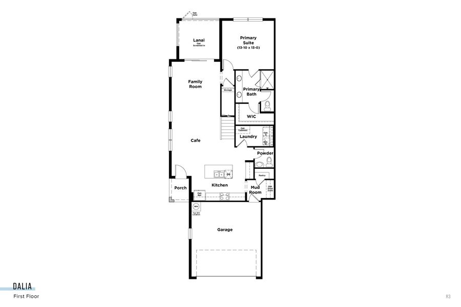 2D floor plan layout for the Dalia by DRB Homes in Lagoon Residences at Epperson, Wesley Chapel, FL (Image 5). 2D floor plan layout for the Dalia by DRB Homes in Lagoon Residences at Epperson, Wesley Chapel, FL (Image 5).