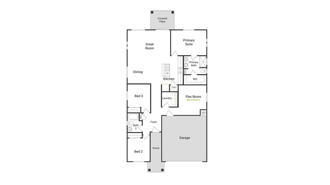 2D floor plan layout of this home in Moonlight, Maricopa, AZ (Image 2). 2D floor plan layout of this home in Moonlight, Maricopa, AZ (Image 2).