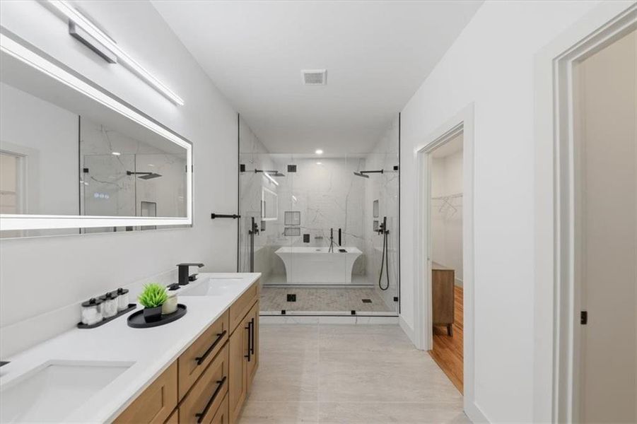 Furnished interior view inside a new home in , Atlanta (Image 45).