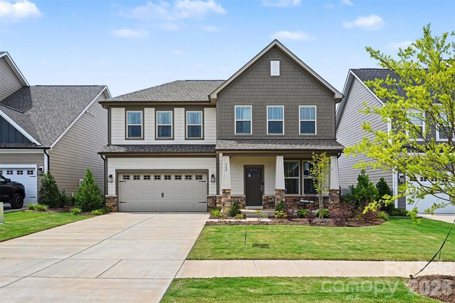 Front exterior of a new home in , York, SC, highlighting curb appeal (Image 23).