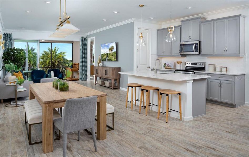 Furnished interior view inside a new home in Wellen Park, Venice (Image 8).