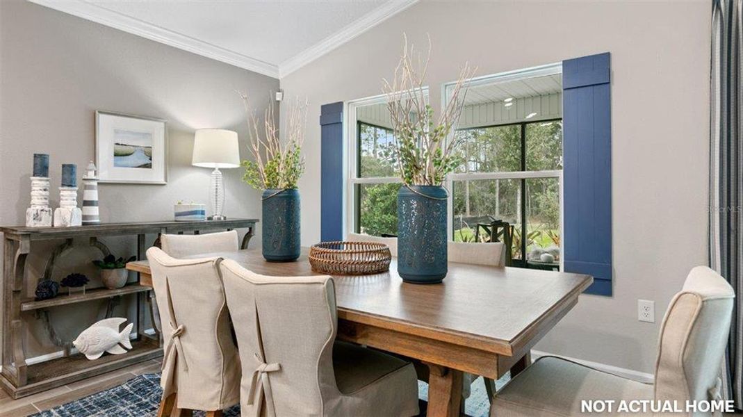 Furnished interior view inside a new home in Sawmill Branch, Palm Coast (Image 8).