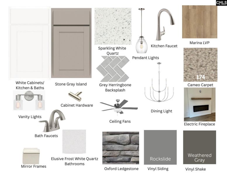 Sample of building materials used in homes in Boykin Hills, Chapin (Image 32).