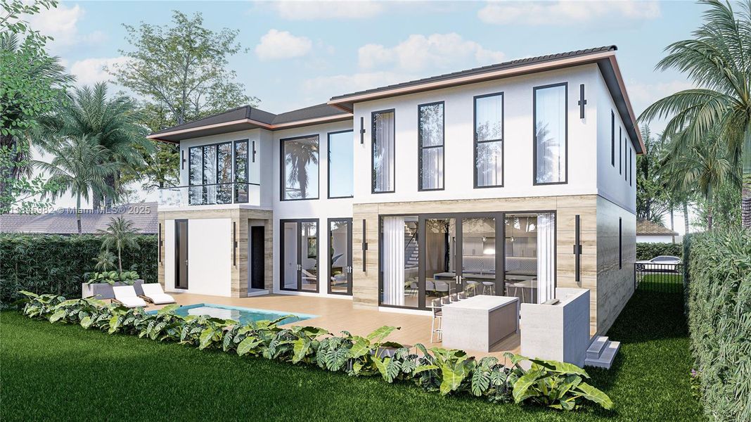 Front exterior of a new home in , Pompano Beach, FL, highlighting curb appeal (Image 2).