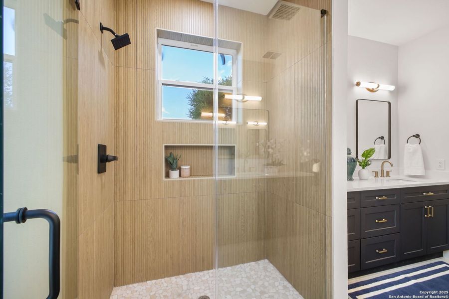 Furnished interior view inside a new home in , San Antonio (Image 32).