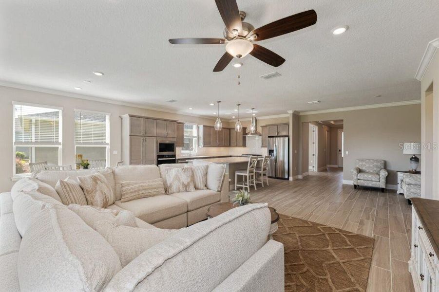 Furnished interior view inside a new home in Ocala Preserve, Ocala (Image 14). Furnished interior view inside a new home in Ocala Preserve, Ocala (Image 14).
