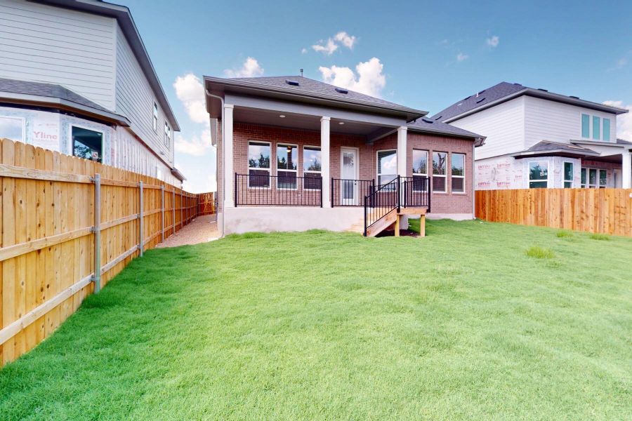 Exterior details and patio area of a home in Edgewood, Leander (Image 23). Exterior details and patio area of a home in Edgewood, Leander (Image 23).