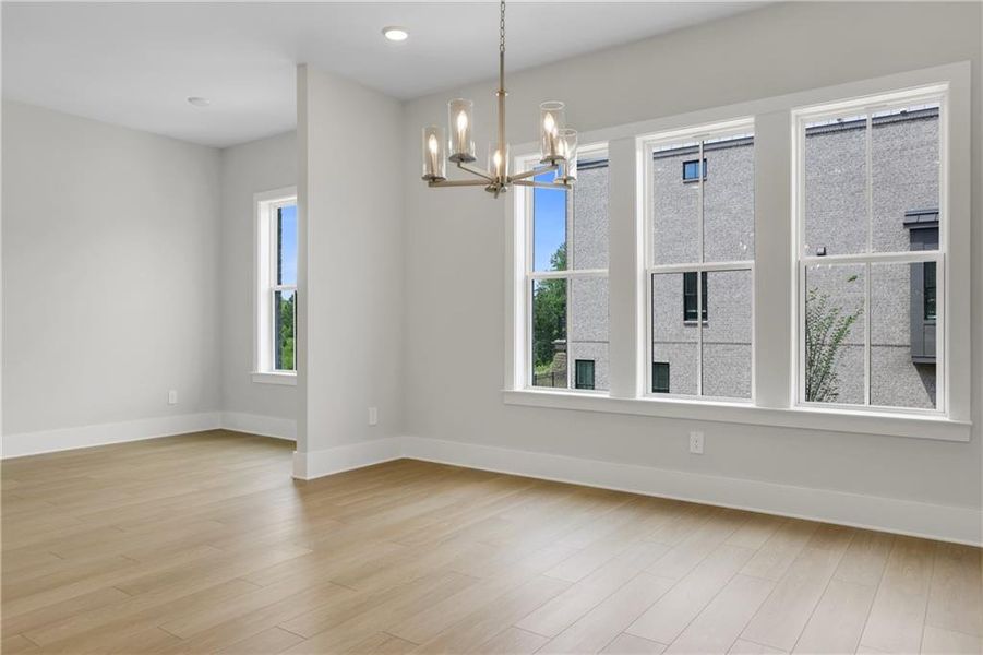 Spacious, unfurnished interior of a new home in Echo Park, Suwanee (Image 26). Spacious, unfurnished interior of a new home in Echo Park, Suwanee (Image 26).