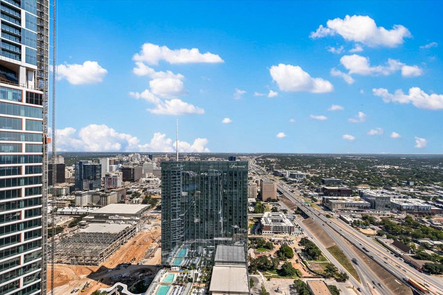 Photos shown are of the same floor plan three floors higher.