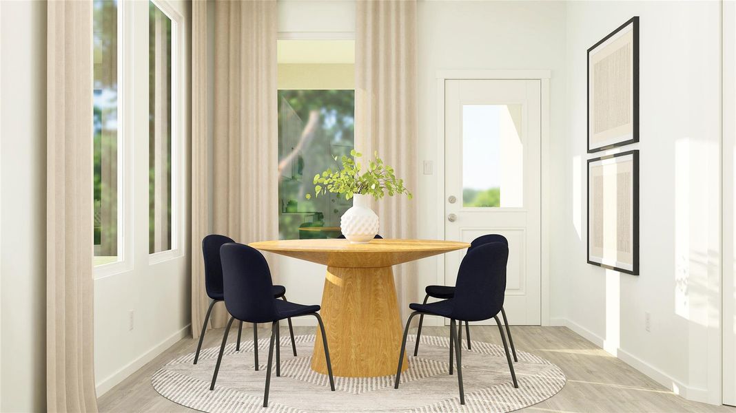 Furnished interior view inside a new home in Meadowlark Preserve: Lonestar Collection, Pflugerville (Image 8). Furnished interior view inside a new home in Meadowlark Preserve: Lonestar Collection, Pflugerville (Image 8).