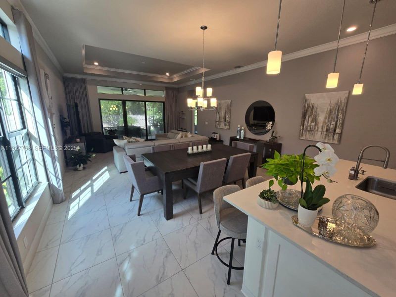 Furnished interior view inside a new home in , Parkland (Image 7). Furnished interior view inside a new home in , Parkland (Image 7).