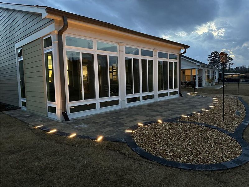 Exterior details and patio area of a home in , Hoschton (Image 3). Exterior details and patio area of a home in , Hoschton (Image 3).