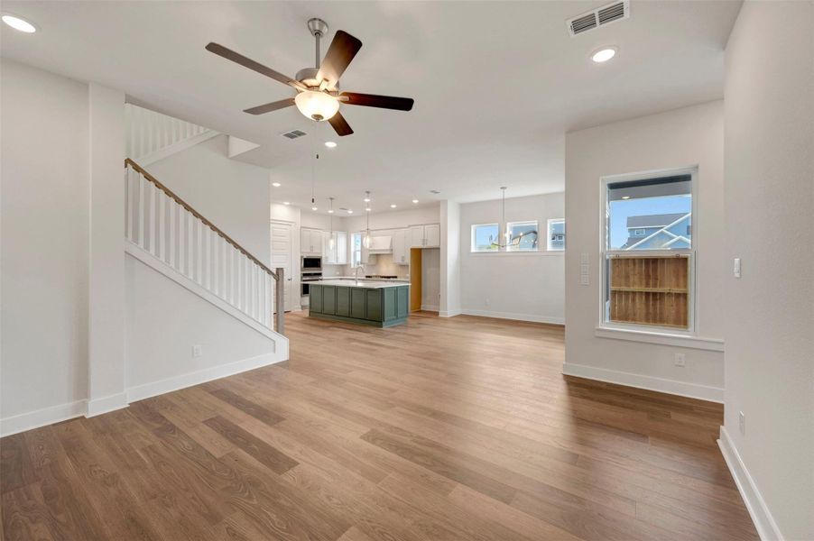 Spacious, unfurnished interior of a new home in Elyson - Grove Row Collection, Katy (Image 9). Spacious, unfurnished interior of a new home in Elyson - Grove Row Collection, Katy (Image 9).
