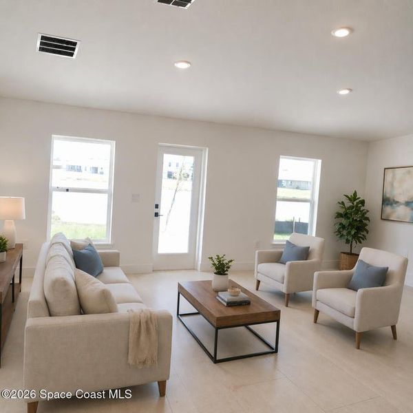 Furnished interior view inside a new home in St. John's Preserve, Palm Bay (Image 7).