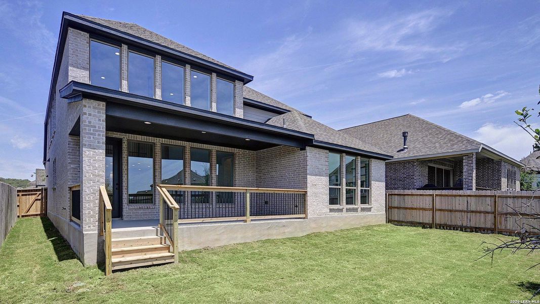 Exterior details and patio area of a home in Corley Farms, Boerne (Image 23).