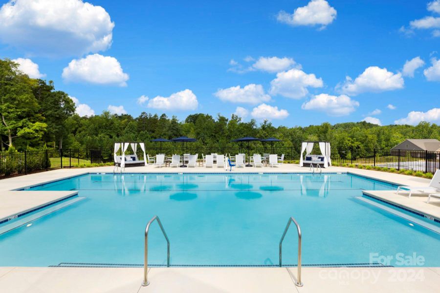 Beautiful heated pool.