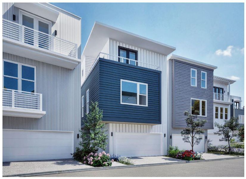 Front exterior of a new home in , Austin, TX, highlighting curb appeal (Image 21).