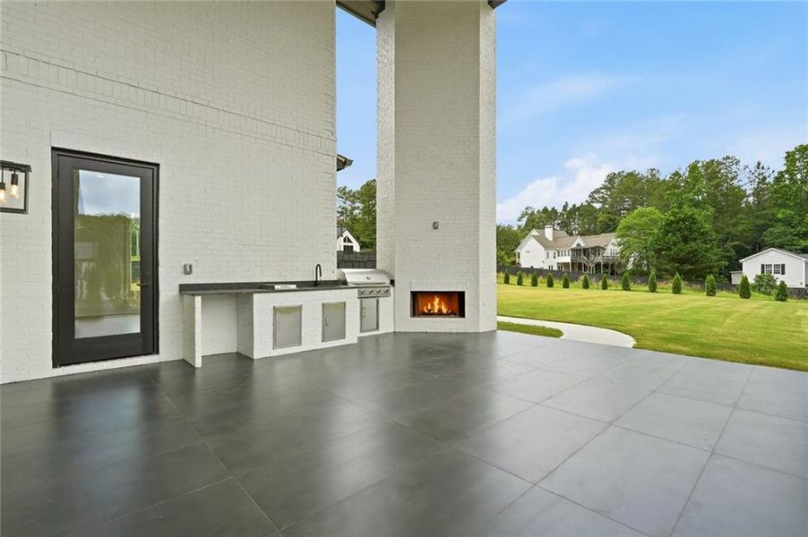 Exterior details and patio area of a home in , Buford (Image 4).