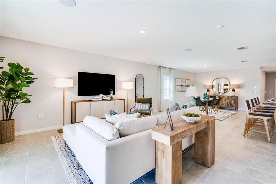 Furnished interior view inside a new home in Waterstone, Groveland (Image 10).