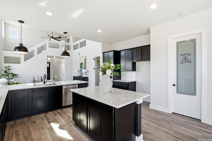Furnished interior view inside a new home in Alsatian Oaks, Castroville (Image 11).