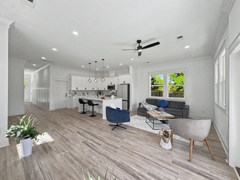 Furnished interior view inside a new home in , North Charleston (Image 10).