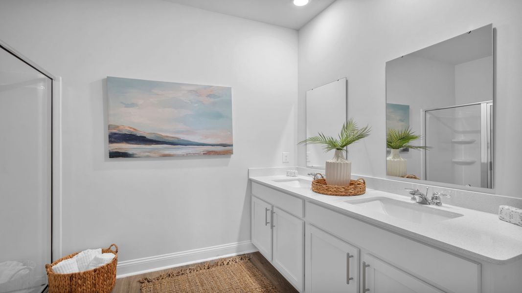 Furnished interior view inside a new home in The Retreat at East Argent, Ridgeland (Image 16).