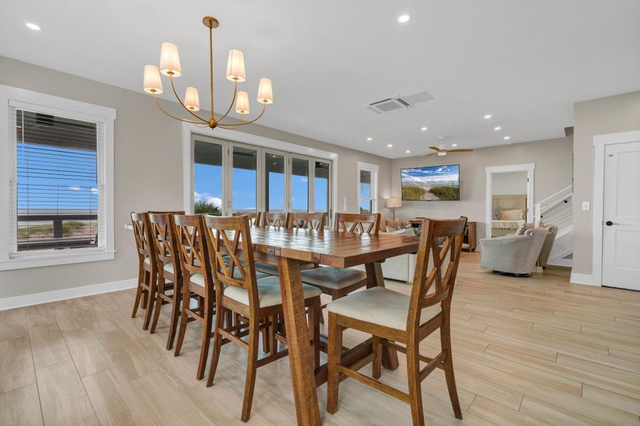 Furnished interior view inside a new home in , Edisto Island (Image 49).