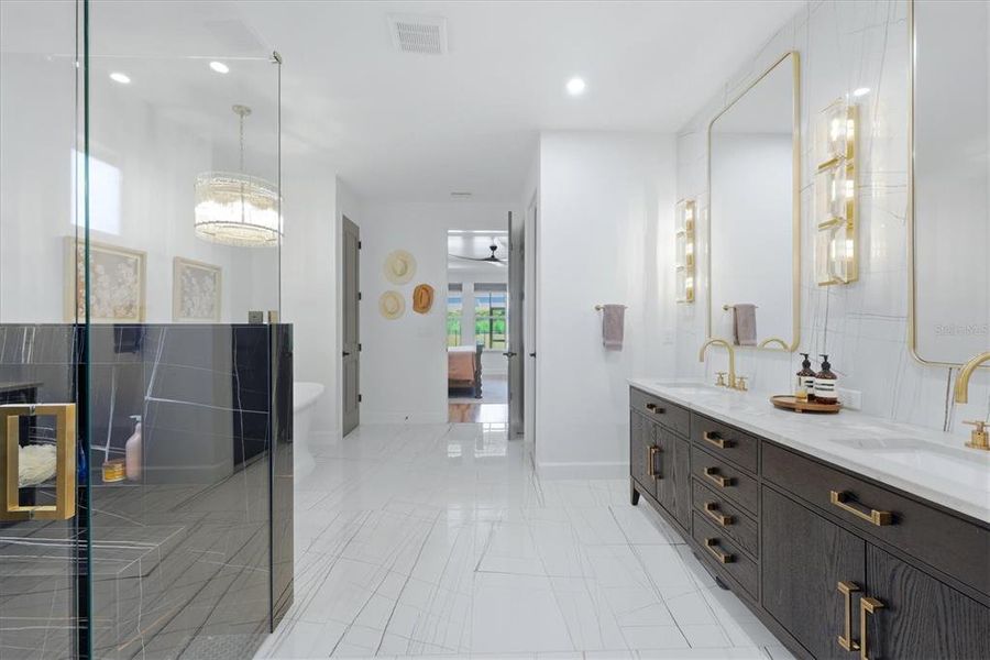 Furnished interior view inside a new home in , Sarasota (Image 40).