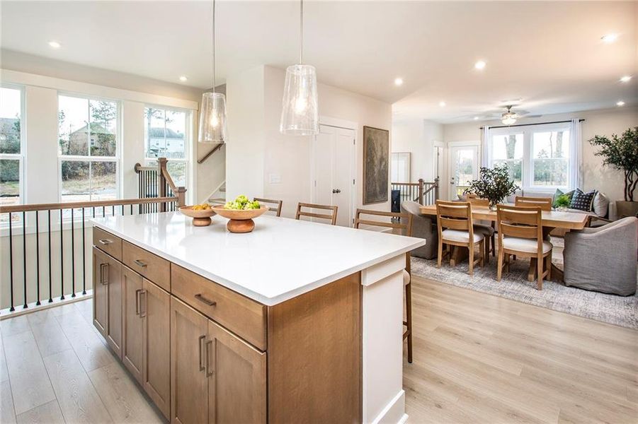 Furnished interior view inside a new home in Towne Village at Suwanee Dam, Sugar Hill (Image 16).