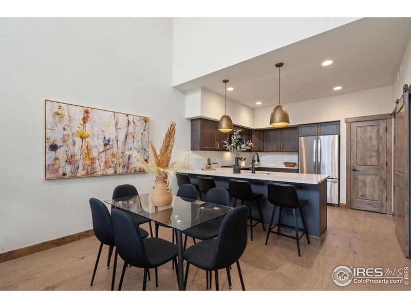 Eat in kitchen and dining area