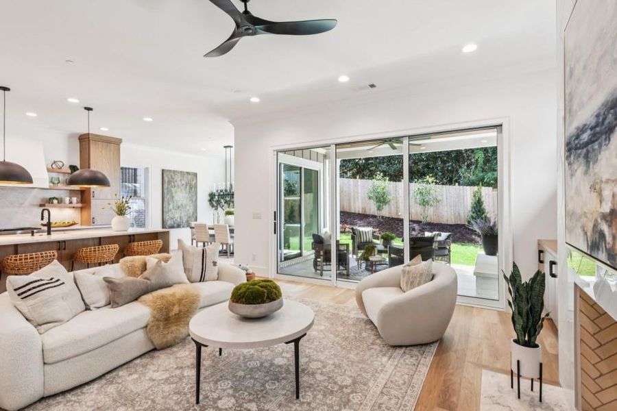 Furnished interior view inside a new home in , Marietta (Image 11).