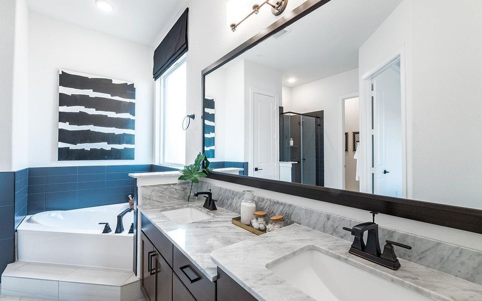 Representative furnished interior of a home built from the Sonora by CastleRock Communities in Solterra, Mesquite (Image 11).