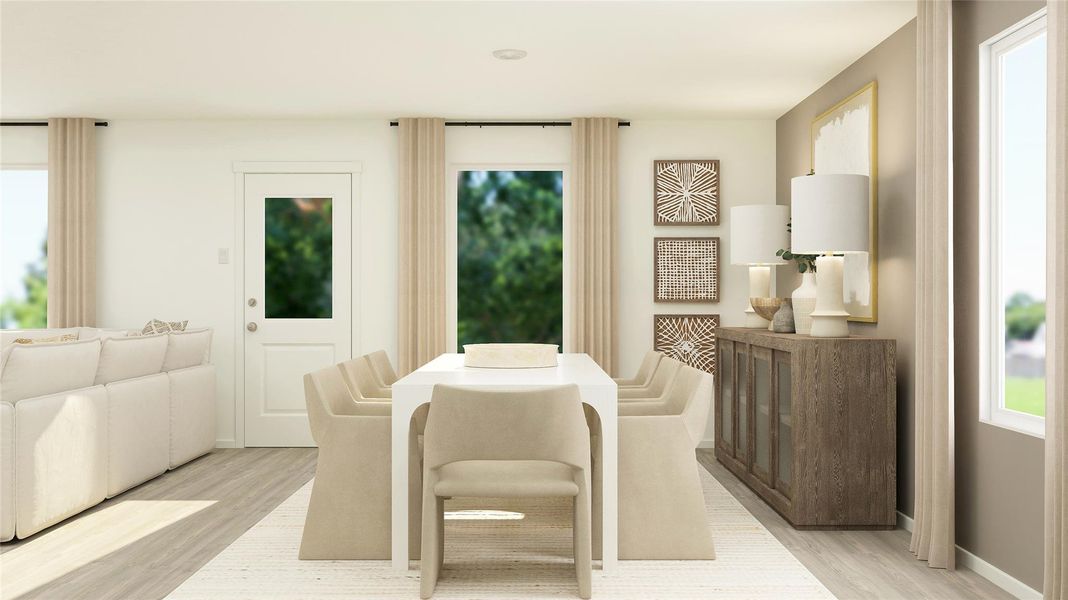 Furnished interior view inside a new home in Firefly Pointe, Hutto (Image 12).