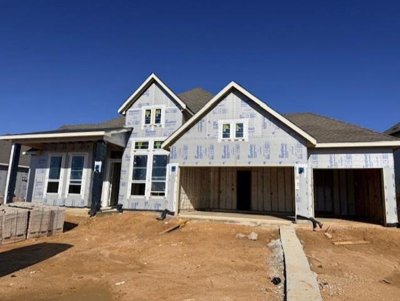 In-progress construction of a new home in Wildrye 45', Waller, TX (Image 9).